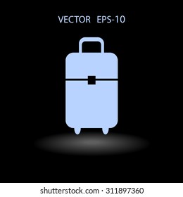 Flat icon of bag