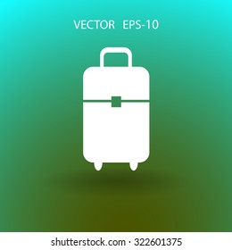Flat icon of bag