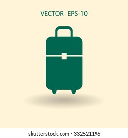 Flat icon of bag