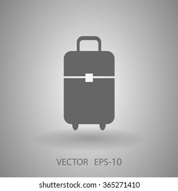 Flat icon of bag
