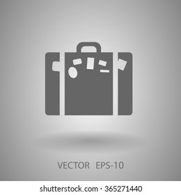 Flat icon of bag