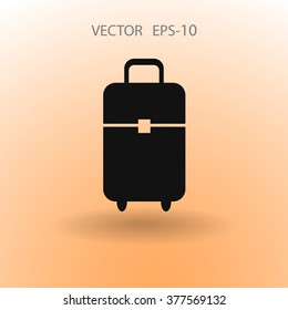 Flat icon of bag
