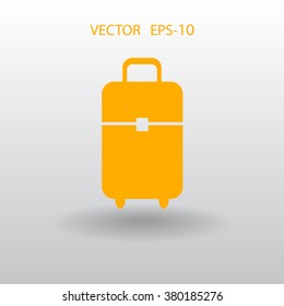 Flat icon of bag