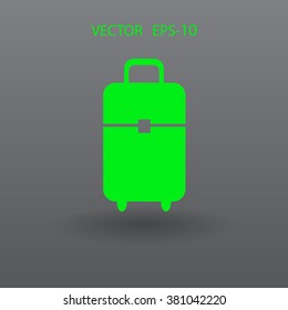 Flat icon of bag