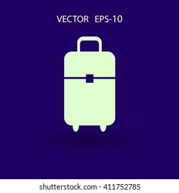 Flat icon of bag