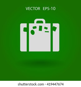 Flat icon of bag