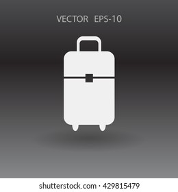 Flat icon of bag