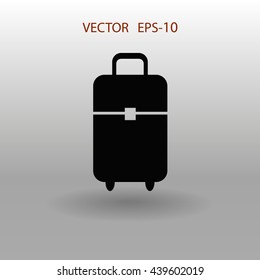 Flat icon of bag