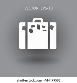 Flat icon of bag