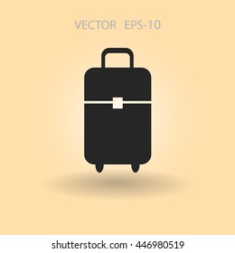 Flat icon of bag
