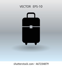 Flat icon of bag