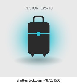 Flat icon of bag