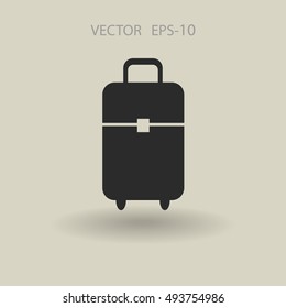 Flat icon of bag