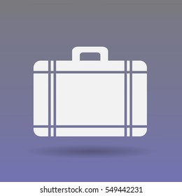 Flat icon of bag