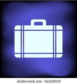 Flat icon of bag