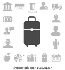 Flat icon of bag vector illustration