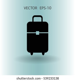 Flaches Symbol für Tasche, Vektorgrafik
