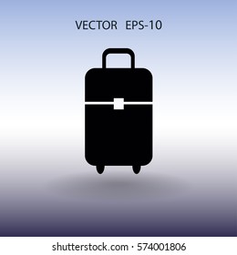 Flat icon of bag  vector illustration