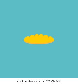 Flat Icon Baguette Element. Vector Illustration Of Flat Icon Loaf Isolated On Clean Background. Can Be Used As Loaf, Baguette And Bread Symbols.