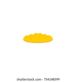 Flat Icon Baguette Element. Vector Illustration Of Flat Icon Loaf Isolated On Clean Background