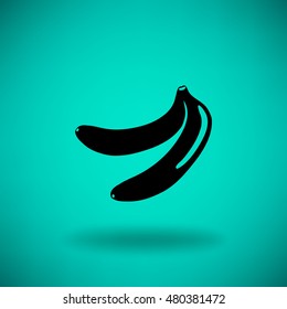 Flat icon. Bananas.