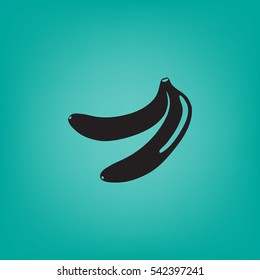 Icono plano. Plátanos.