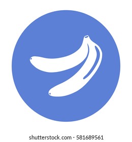 Icono plano. Plátanos.