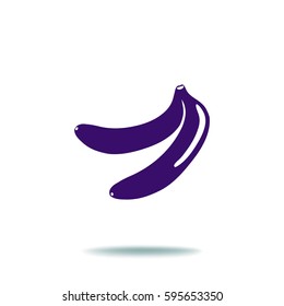Flat icon. Bananas.