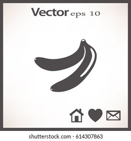 Flat icon. Bananas.