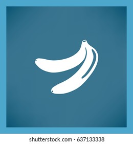 Flat icon. Bananas.