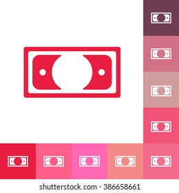 flat icon banknote business theme