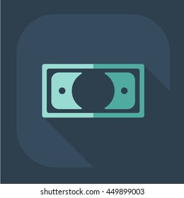 flat icon banknote business theme