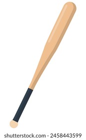Flat icon baseball bat isolated on white background.