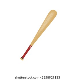 Icono plano murciélago de béisbol. Deporte. Ilustración vectorial.