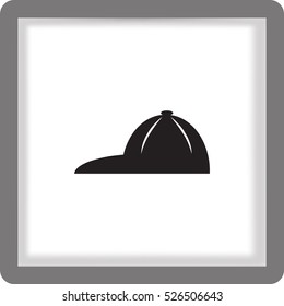 Flat icon. Baseball cap.