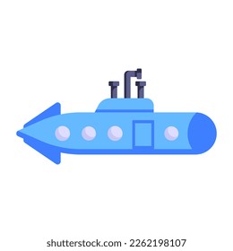 A flat icon of battle tank with high quality graphics 