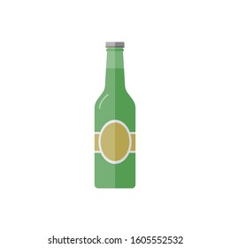 Flat icon of Beer Bottle