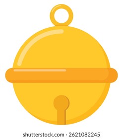 Flat icon of bell for alarm isolated on white background.