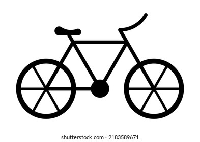 Flat icon of the bike. Vector illustration of a bicycle