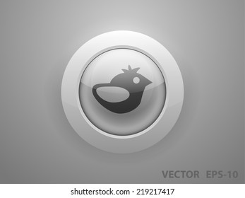 Flat icon of bird