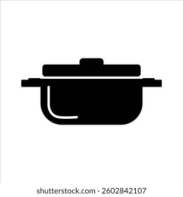 Flat Icon Flat Icon Boiling Pot High Quality and Editable Vector Illustration For Kitchen Set Tool Design Theme