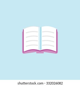 Flat Icon Of Book. Eps.-10.
