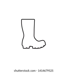 flat icon of a boot. vector illustration
