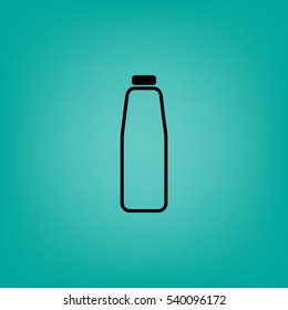 Flat icon. Bottle. Dairy.