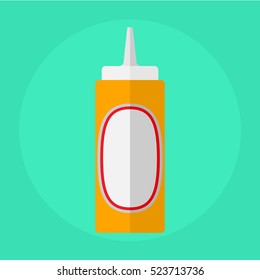flat icon bottle of mustard