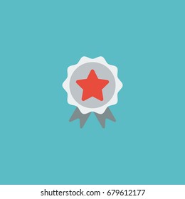 Flat Icon Brand Awareness Element. Vector Illustration Of Flat Icon Award Isolated On Clean Background. Can Be Used As Brand, Awareness And Award Symbols.