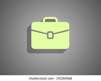 Flat icon of briefcase