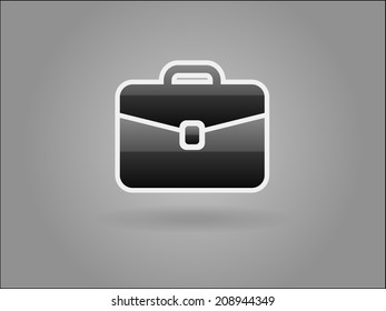 Flat icon of briefcase
