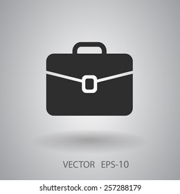 Flat icon of briefcase
