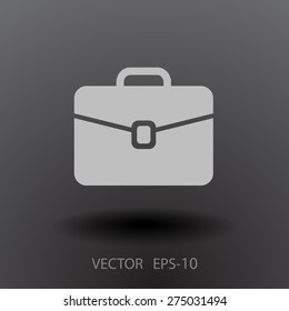 Flat icon of briefcase